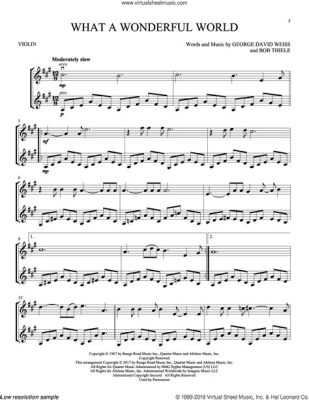 What a Wonderful World Sheet Music: A Symphony of Emotions and Creativity