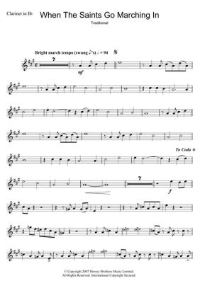 When the Saints Go Marching in Clarinet Sheet Music: A Deep Dive into the World of Clarinet Accompaniment